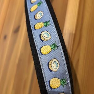 Vineyard Vines Coconut & Pineapple Cotton Summer Belt Size 42 NWOT